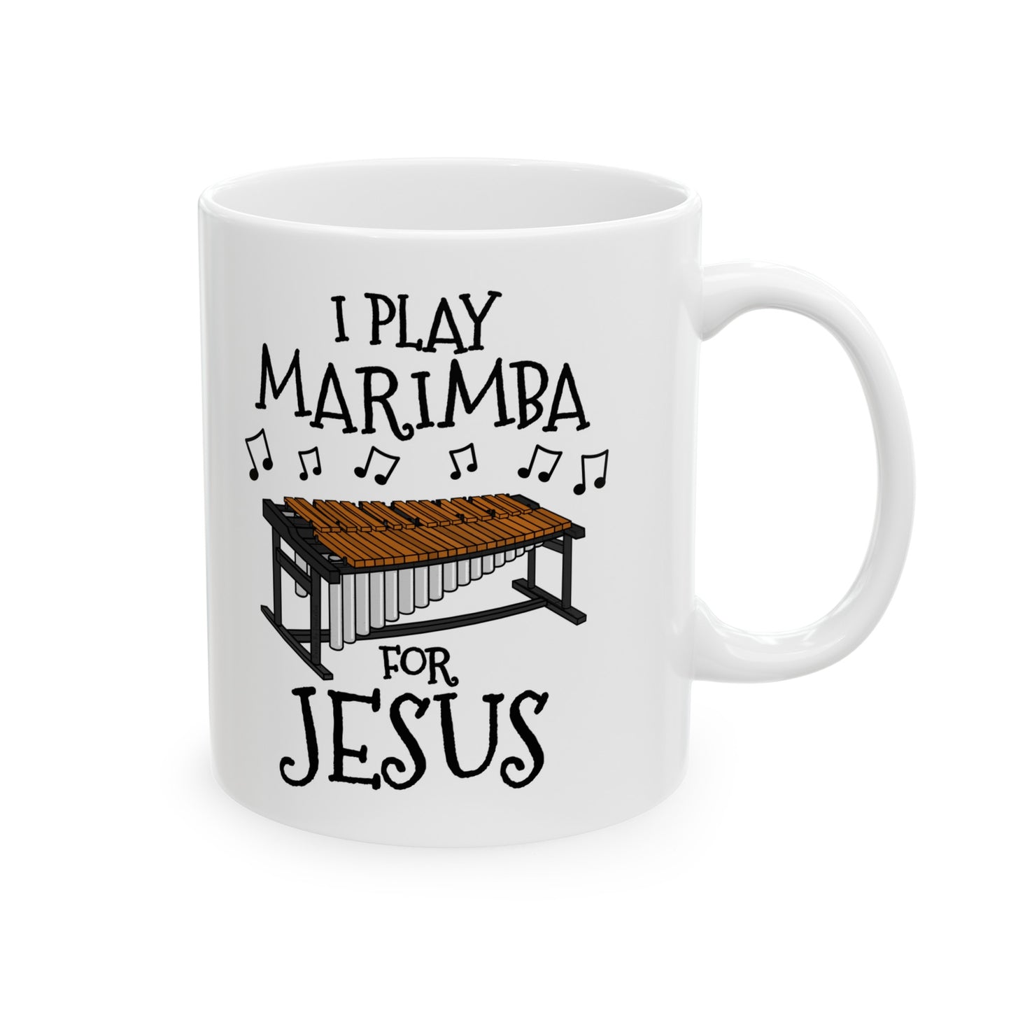 Christian Percussionist Mug - I Play Marimba For Jesus - Church Musician Gift