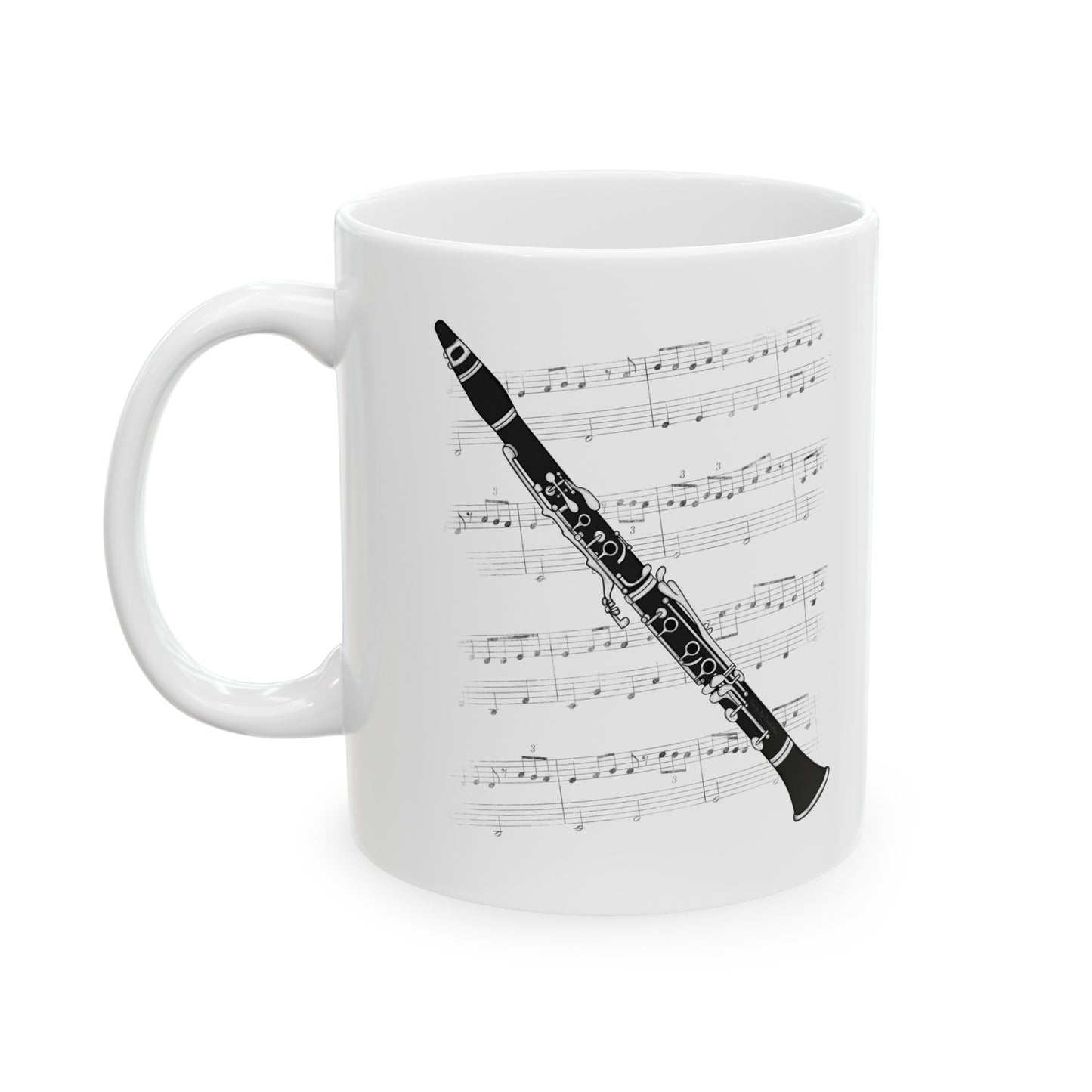 Clarinet Mug - Gift For Clarinetist - Woodwind Musician Gift