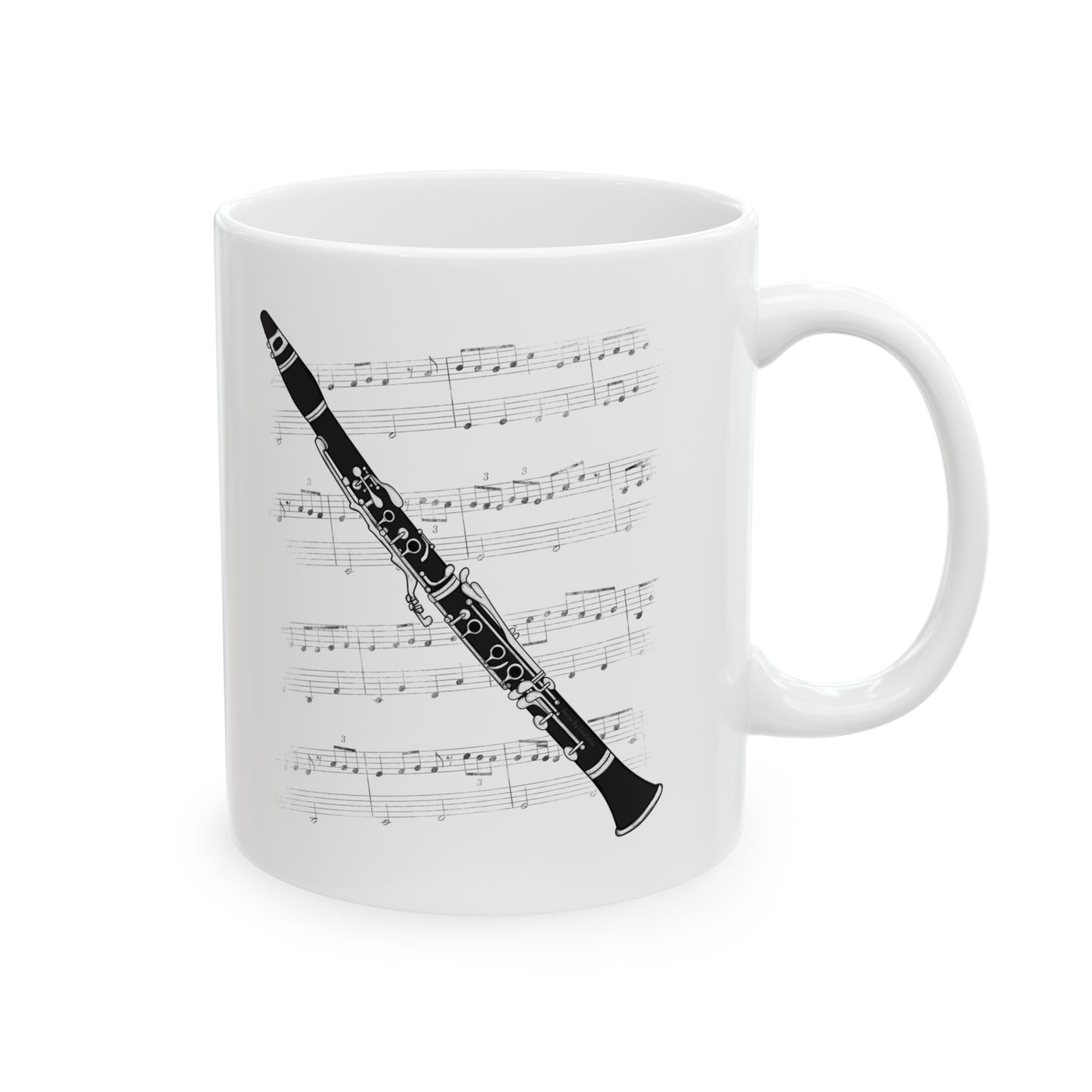 Clarinet Mug - Gift For Clarinetist - Woodwind Musician Gift