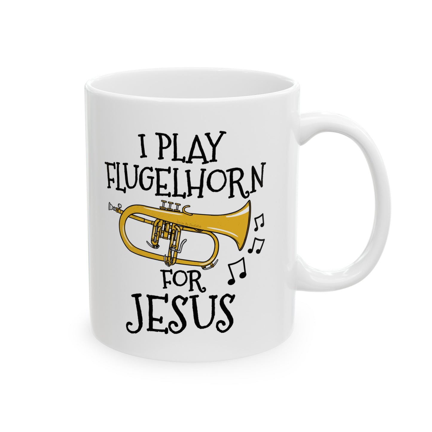 Christian Flugelhorn Mug - I Play Flugelhorn For Jesus - Church Brass Musician Mug