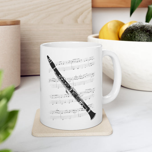 Clarinet Mug - Gift For Clarinetist - Woodwind Musician Gift