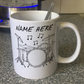 Drummer Personalised Mug (Outline) - Custom Drummer Mug - Gift For Drum Teacher - Musician Gift