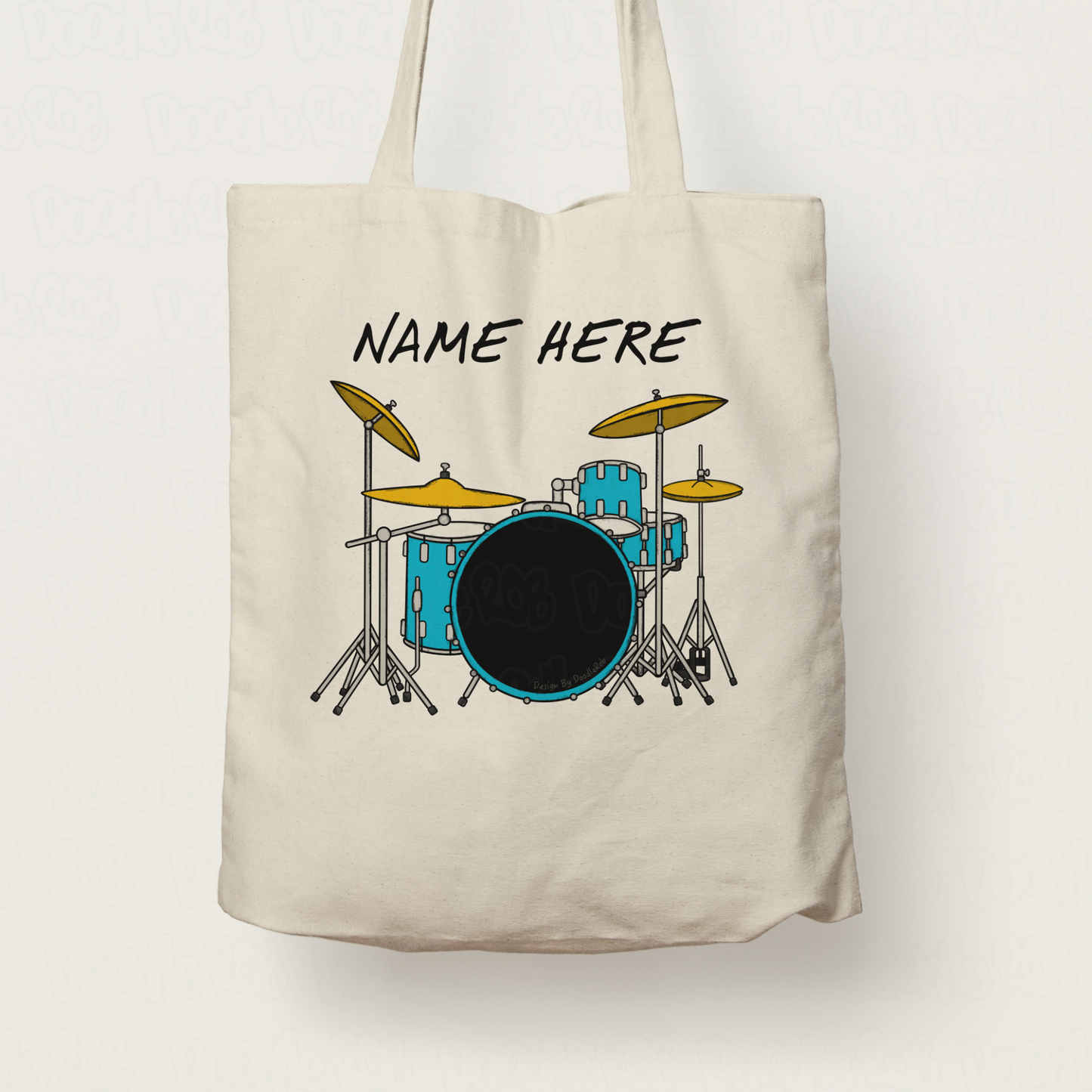 Drummer Personalised Tote Bag - Custom Gift For Drum Teacher - Percussionist Gift