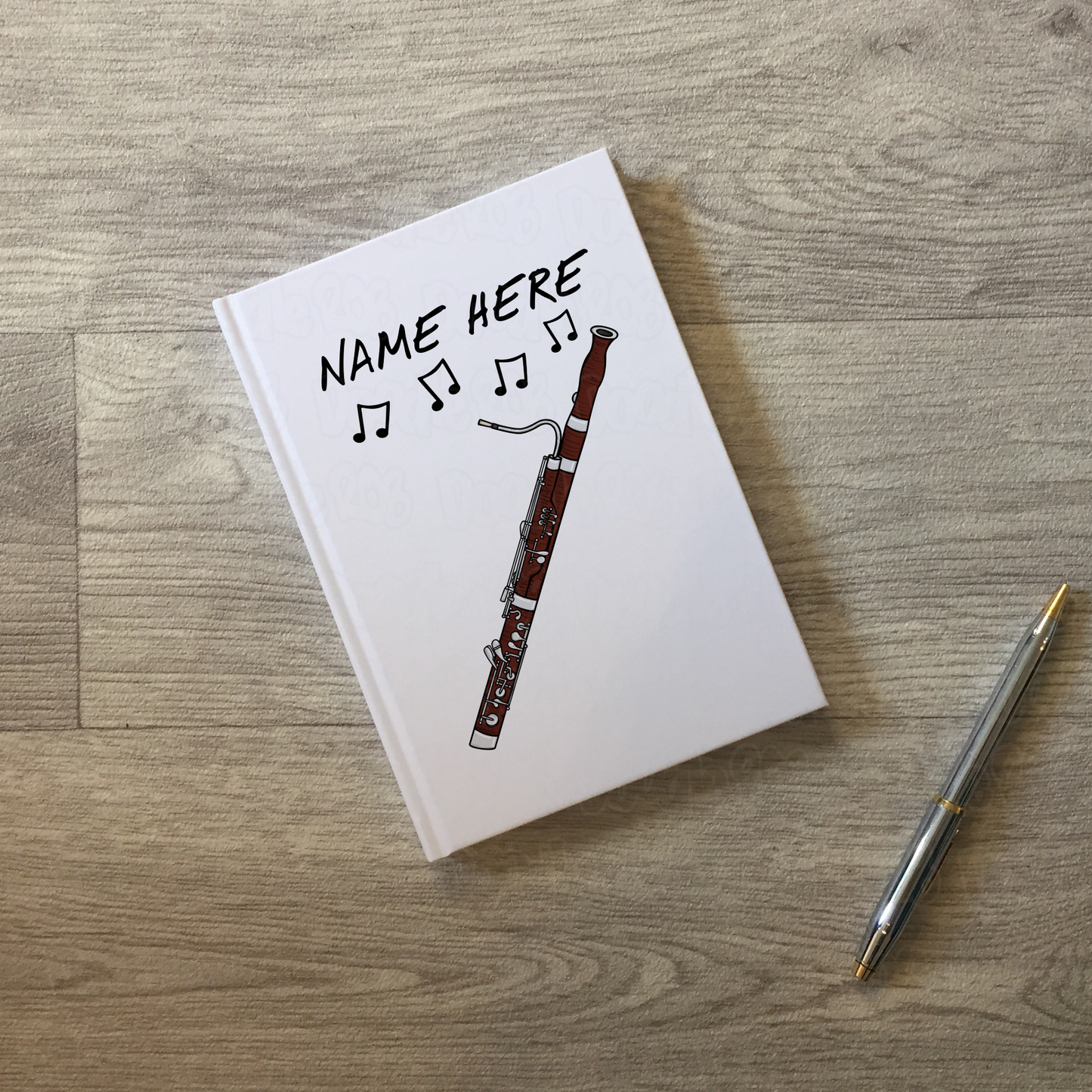 Bassoon Personalised Journal - Bassoonist Notebook - Bassoon Student Gift