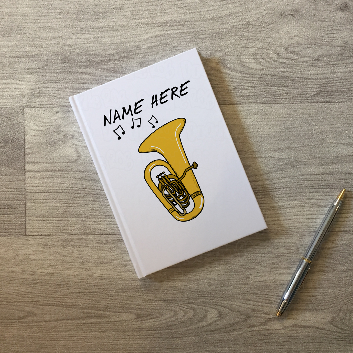 Tuba Personalised Journal - Tubaist Custom Gift - Brass Musician Notebook