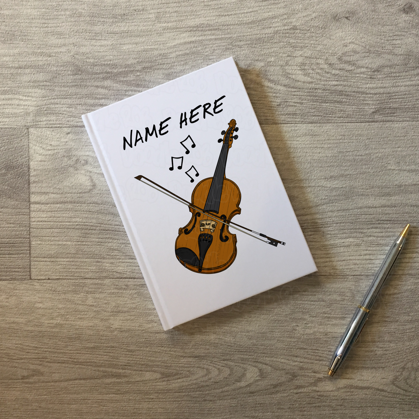 Violin Personalised Journal - Custom Gift For Violinist - Violin Student Gift