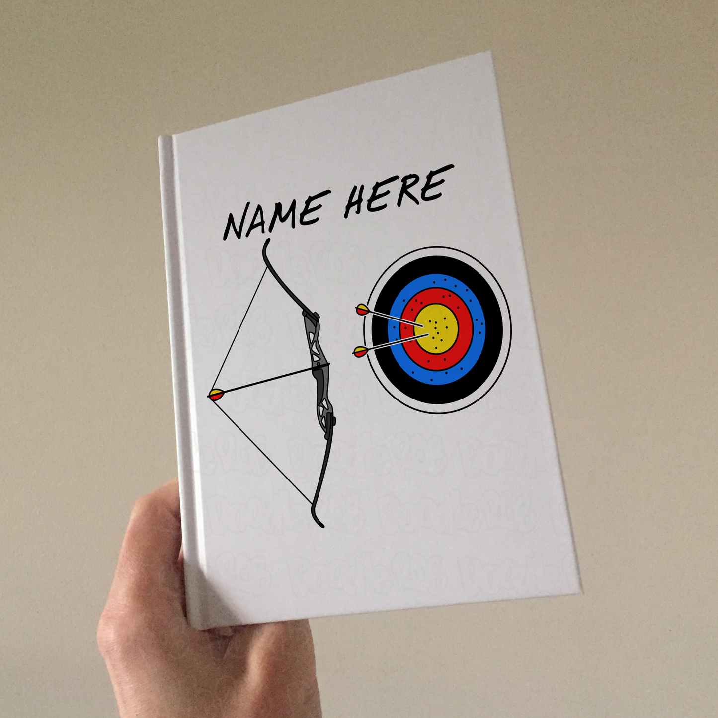 Archery Personalised Journal - Custom Notebook For Archer - Archery Coach Gift