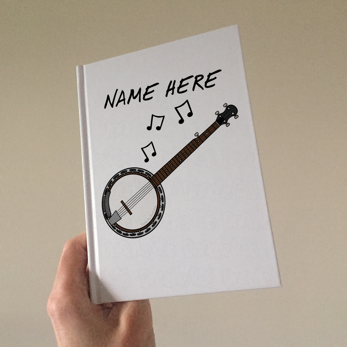 Banjo Personalised Journal - Banjoist Notebook - Custom Gift For Folk Musician