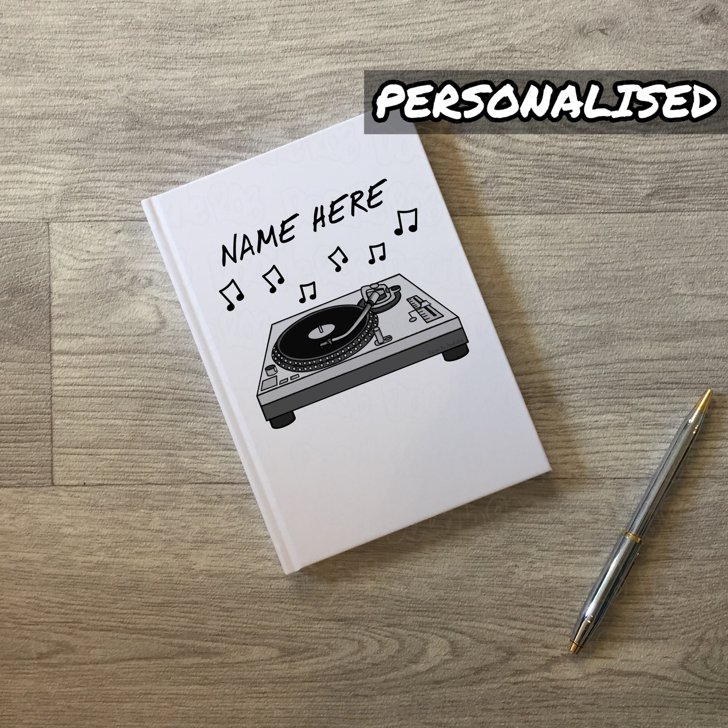 DJ Personalised Journal - Custom Notebook For DJ - Music Producer Gift