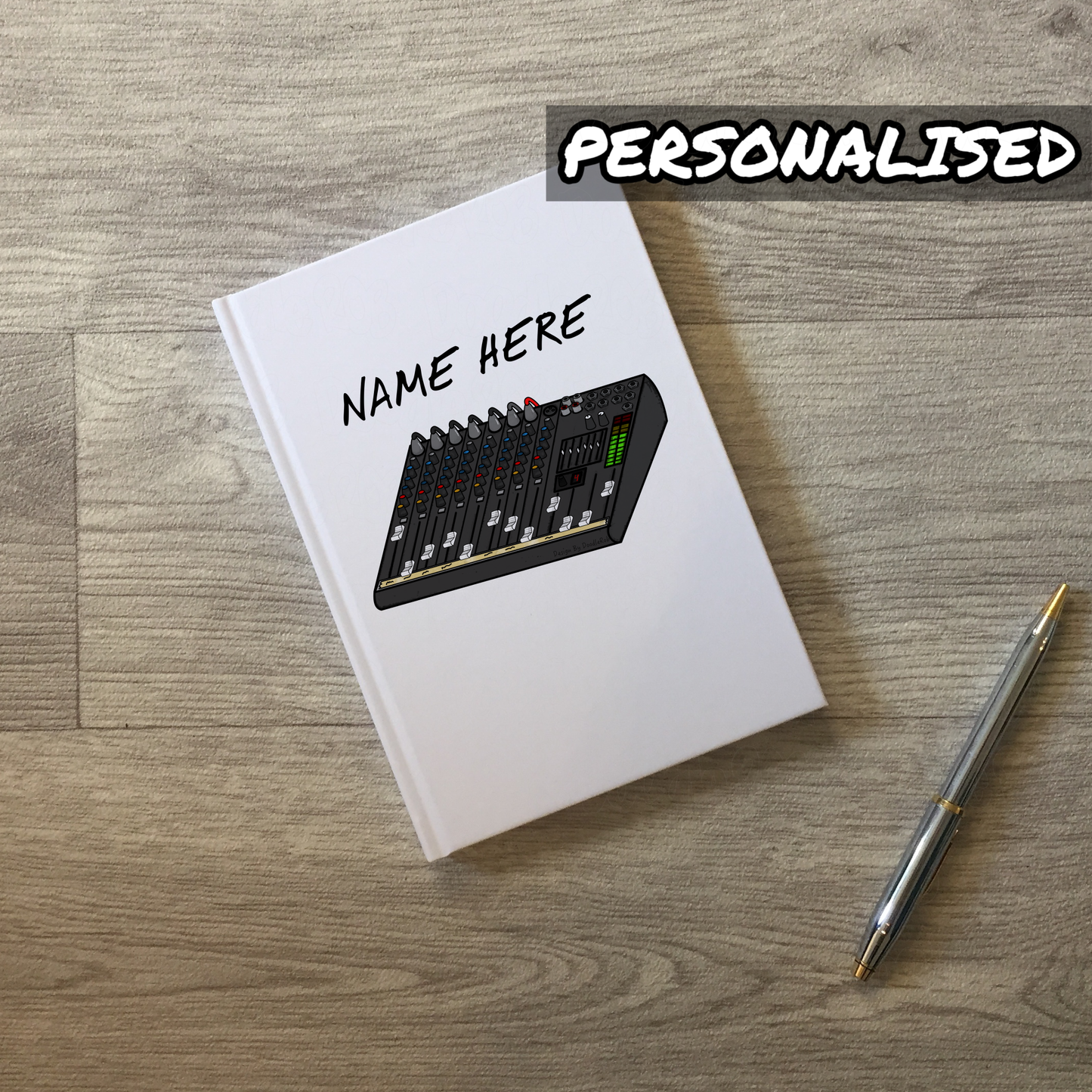 Sound Engineer Personalised Journal - Custom Notebook For Sound Guy - Audio Engineer Gift