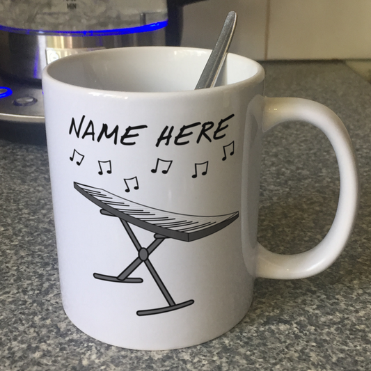 Keyboard Player Personalised Mug - Custom Gift For Keyboardist - Music Producer Mug