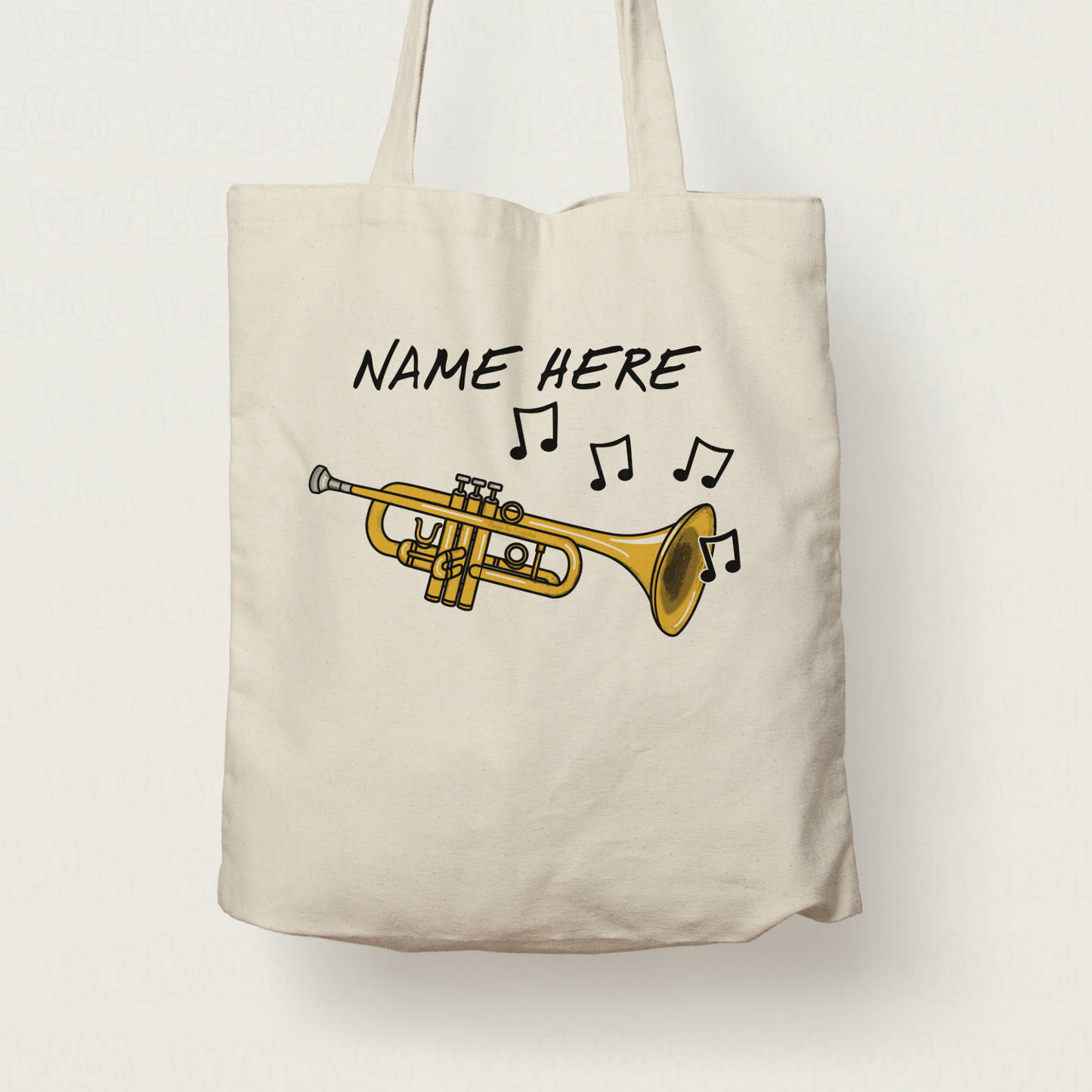 Trumpet Personalised Tote Bag - Trumpeter Custom Gift - Brass Musician Gift